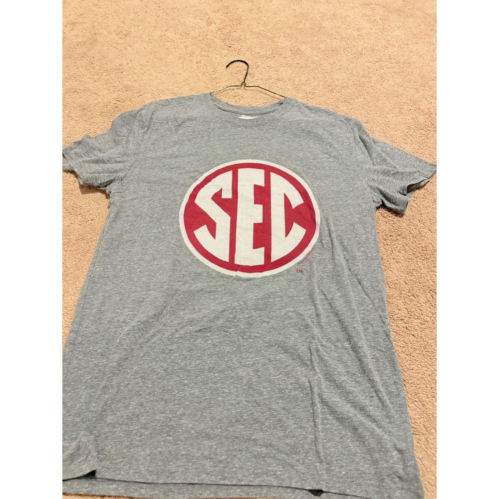 Threadfast Apparel SEC Southeastern Conference Graphic T-Shirt Heather Gray Mens